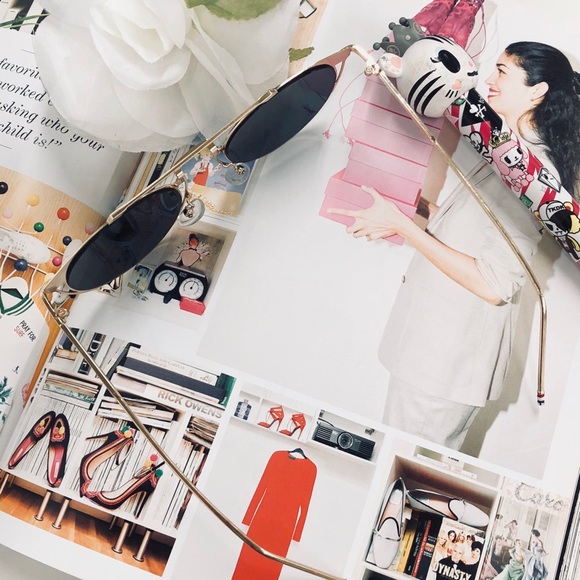 Cyber Week - Pink Rose Round Mirror Sunglasses - Picture 2 of 4